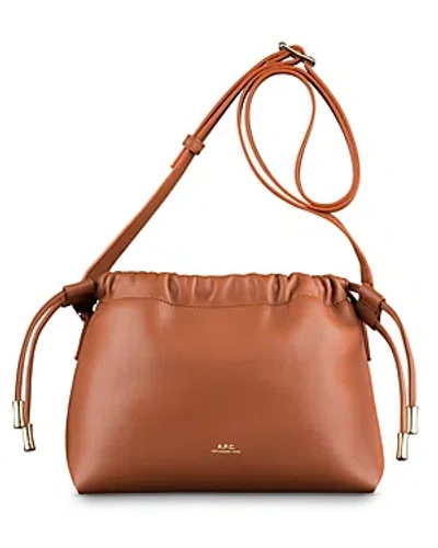 A.p.c. Mini Ninon Shoulder Bag In Brown