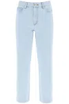 Apc A.p.c. New Sailor Straight Cut Cropped Jeans In Light Blue