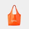 APC CABAS NINON - A.P.C. - KUNSTLEDER - ORANGE