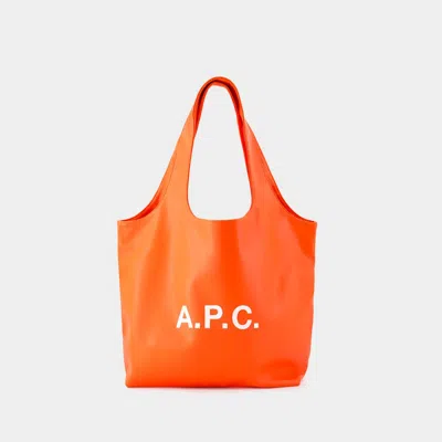 Apc Ninon Shopper Bag - A.p.c. - Synthetic Leather - Orange
