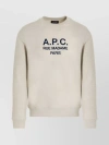 A.P.C. ORGANIC COTTON LOGO SWEATSHIRT