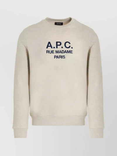 A.P.C. ORGANIC COTTON LOGO SWEATSHIRT