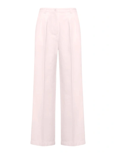 Apc Pantalon Tressie In Fab Pale Pink