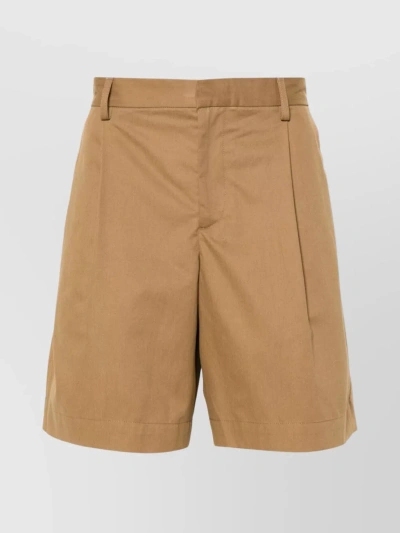 APC PLEATED WAIST BELTED SHORTS WITH POCKETS