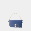 APC POCHETTE GRACE CHAINE - A.P.C. - LEDER - OCEAN BLUE