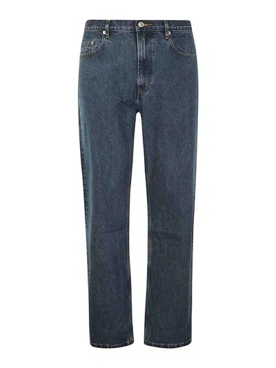 Apc Relaxed Jeans In Dark Wash