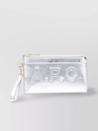 A.p.c. Shimmering Metallic Clasp With Detachable Strap