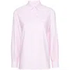 Apc A.p.c. Sela Shirt Stripes In Neutrals/pink