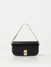 Apc A.p.c. Grace Leather Crossbody Bag In Black