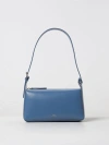Apc A.p.c. Virginie Shoulder Bag - Leather - Blue In Blue