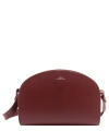 Apc Demi-lune Crossbody Bag In Brown
