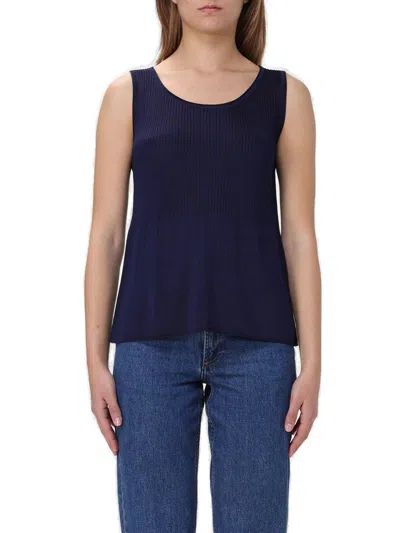 Apc A.p.c. Sleeveless Ribbed In Blue