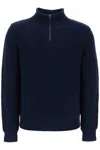 APC SWEATER WITH PARTIAL ZIPPER PLACKET