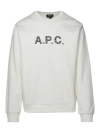 Apc A. P.c. X Carhartt Ice Sweatshirt In Khaki Cotton In White