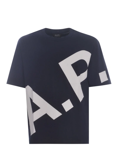 Apc T-shirt A.p.c. Lisandre Made Of Cotton In Blue
