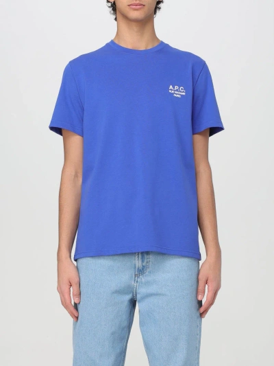 A.p.c. T-shirt  Men Color Blue 1