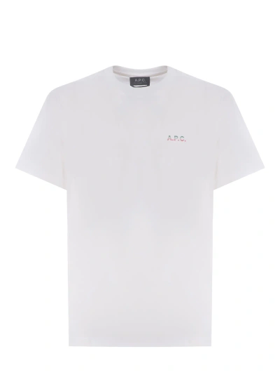 Apc T-shirt A.p.c. Nolan Made Of Cotton In Bianco