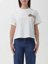 APC T-SHIRT A.P.C. WOMAN COLOR WHITE,F19637001