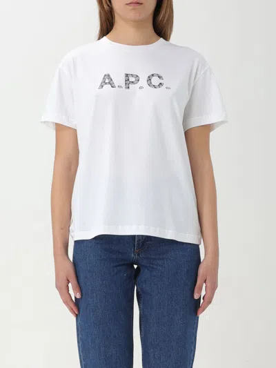 Apc T-shirt A.p.c. Woman In Yellow Cream