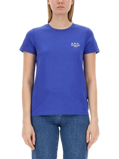 Apc T-shirt Denise In Blue