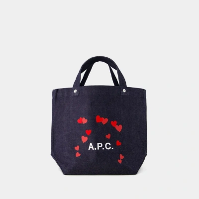 Apc Thais Mini Blondie Shopper Bag - A.p.c. - Cotton - Blue