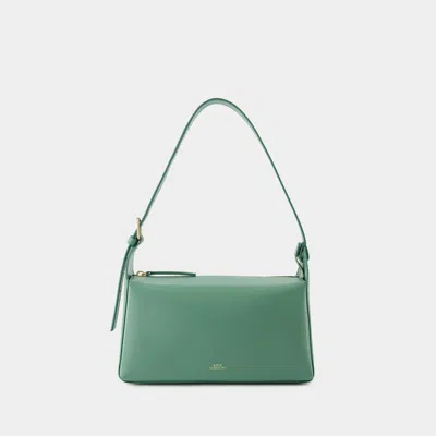 A.p.c. Virginie Baguette Shoulder Bag -  - Leather - Jade In Green