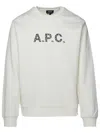 Apc A. P.c. X Carhartt Ice Sweatshirt In Khaki Cotton In White