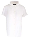 Apc Short-sleeved Button-up Shirt In White