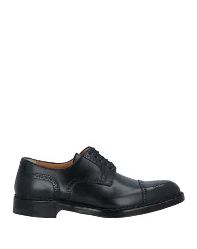 A.testoni A. Testoni Man Lace-up Shoes Black Size 8.5 Calfskin