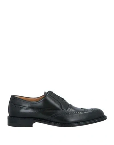 A.testoni A. Testoni Man Lace-up Shoes Black Size 9 Calfskin
