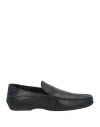 A.testoni A. Testoni Man Loafers Black Size 9 Calfskin, Textile Fibers