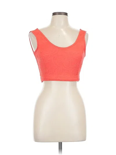 Pre-owned A3 Design Tank Top Orange Strapless Neckline Tops
