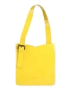 A504 Woman Shoulder Bag Yellow Size - Leather
