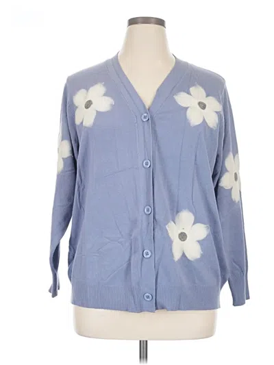 Pre-owned Aaeda Cardigan Sweater In Blue