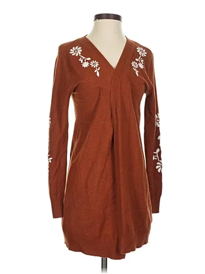 Pre-owned Aaeda Cardigan Sweater In Brown