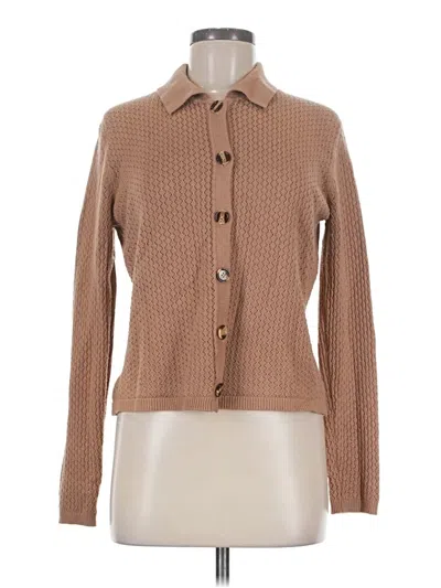 Pre-owned Aaeda Cardigan Sweater In Tan