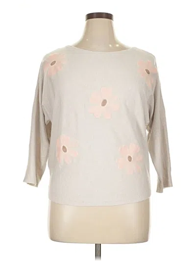 Pre-owned Aaeda Pullover Sweater In White