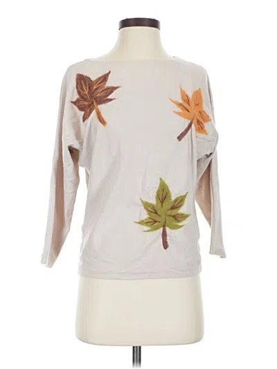 Pre-owned Aaeda Pullover Sweater In White