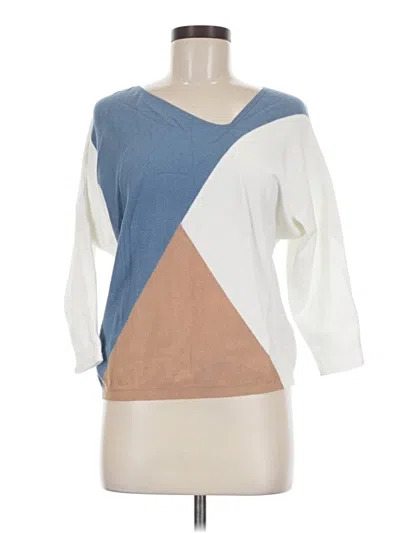 Pre-owned Aaeda Pullover Sweater In White