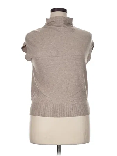Pre-owned Aaeda Short Sleeve Top Gray Turtleneck Tops
