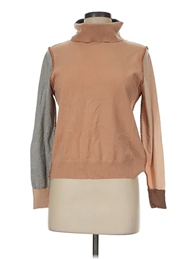 Pre-owned Aaeda Turtleneck Sweater In Tan