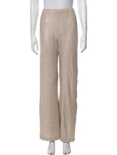 Pre-owned Aaizél Striped Sweatpants W/ Tags In Neutrals