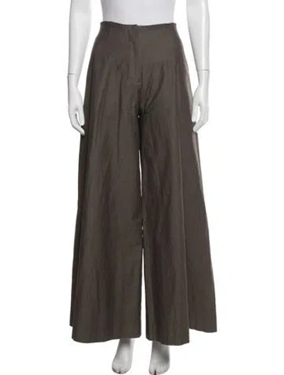 Pre-owned Aaizél Wide Leg Pants In Brown