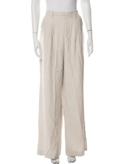Pre-owned Aaizél Wide Leg Pants In Neutrals