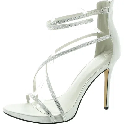 Aaj By Aminah Iyna Womens Satin Adjustable Pumps In Multi