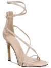 Aaj By Aminah Iyna Womens Satin Adjustable Pumps In White