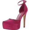 Aaj By Aminah Satiya Womens Faux Suede Platform Heels In Multi