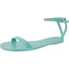 Aaj By Aminah Viktoria Womens Embellished Man Made Ankle Strap In Blue