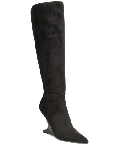 Aaj By Aminah Women's Indigo Tall Dress Boots In Black