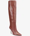 Aaj By Aminah Women's Isabella Tall Shaft Dress Boots In Brown